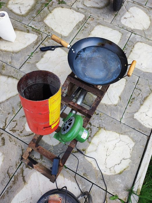 Aragaz pe ulei ars complet