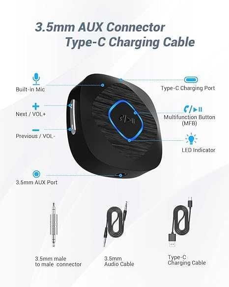 BLACKHORSE Bluetooth 5.3 предавателен приемник
