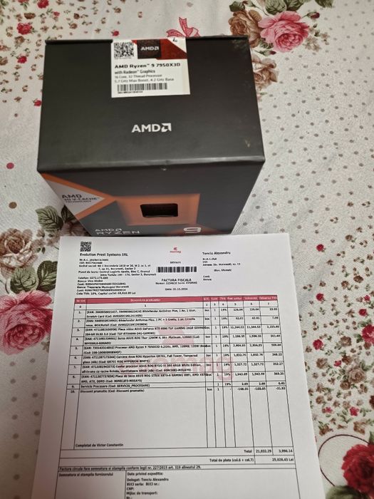 Procesor ryzen 9 7950x3d