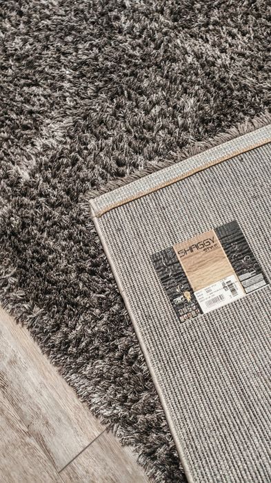 Covor living/dormitor Shaggy, gri, 145/230