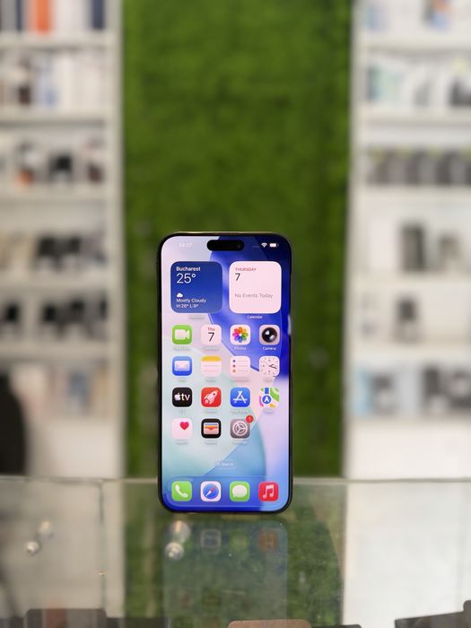 **ATSGSM.RO**iPhone 15 Pro Max 256Gb Black/Baterie89%/Fact+Gar 12 luni
