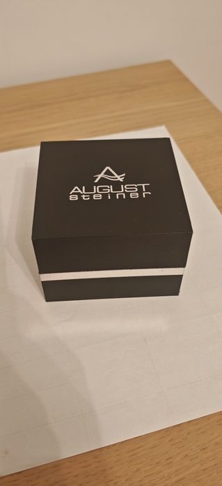 Set ceas (curea de piele + curea metalica) si bratara August Steiner