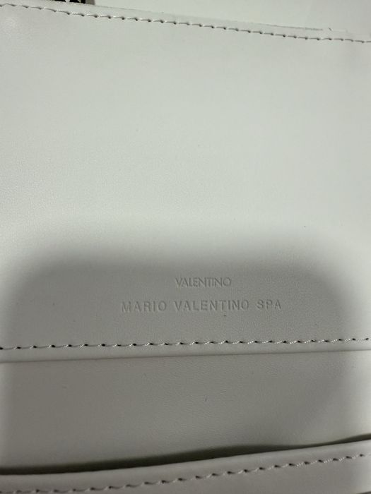 Portofel Valentino alb, Nou