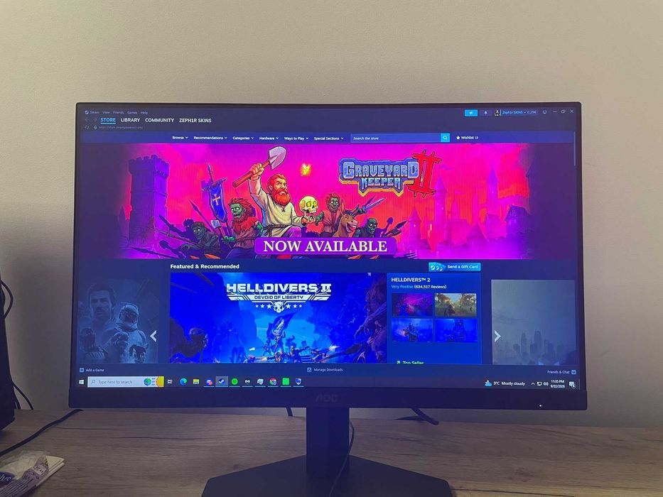 Monitor Gaming AOC 24G4XE 180hz 0.5ms IPS
