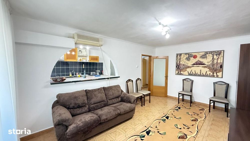 3 camere, parter, Odobescu,Decebal, mobilat,utilat,2 dormitoare