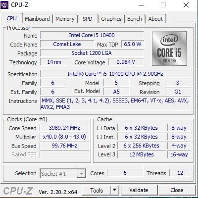 Системный блок i5 10400, 16 GB RAM