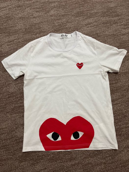 Tricou Alb - Comme des Garçons PLAY