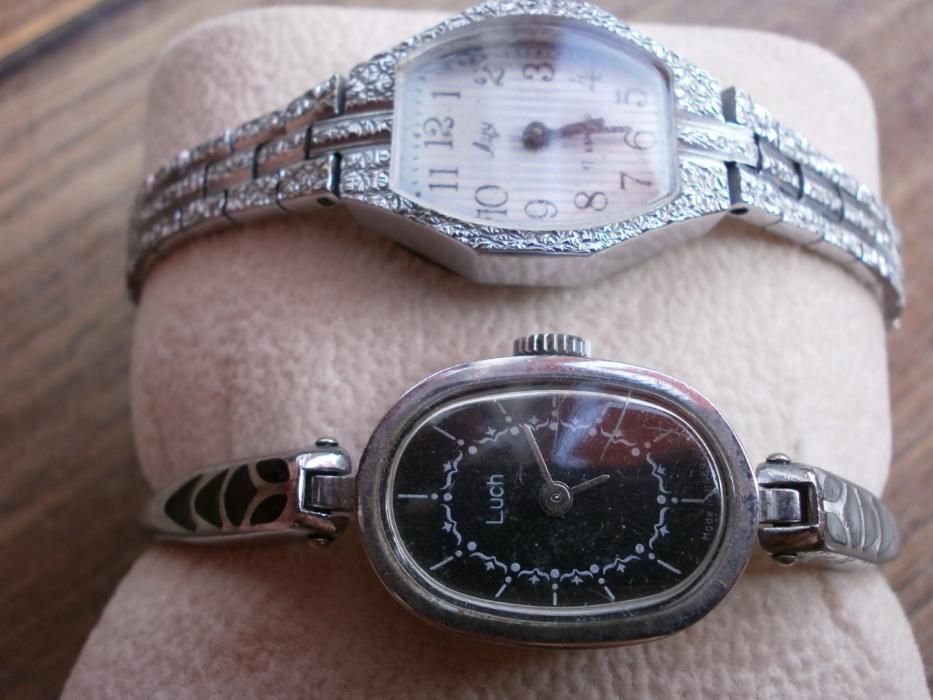Luch Луч - Дамски Механичен Часовник Гривна - 2бр. от СССР
