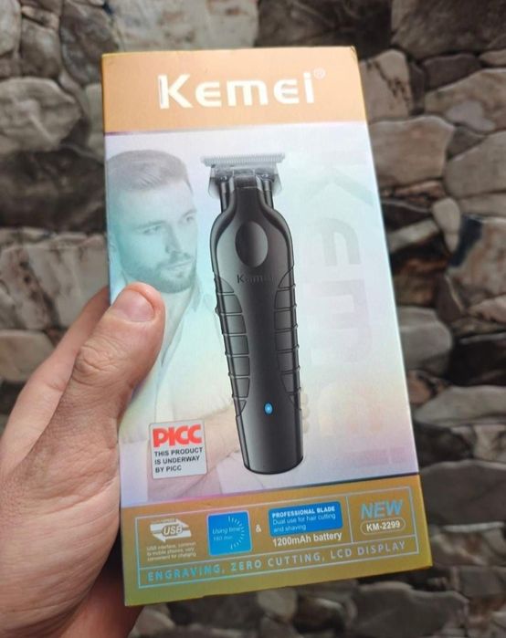 Trimmer Kemei 2299 profesional 0 mm nou sigilat, cel mai bun preț!