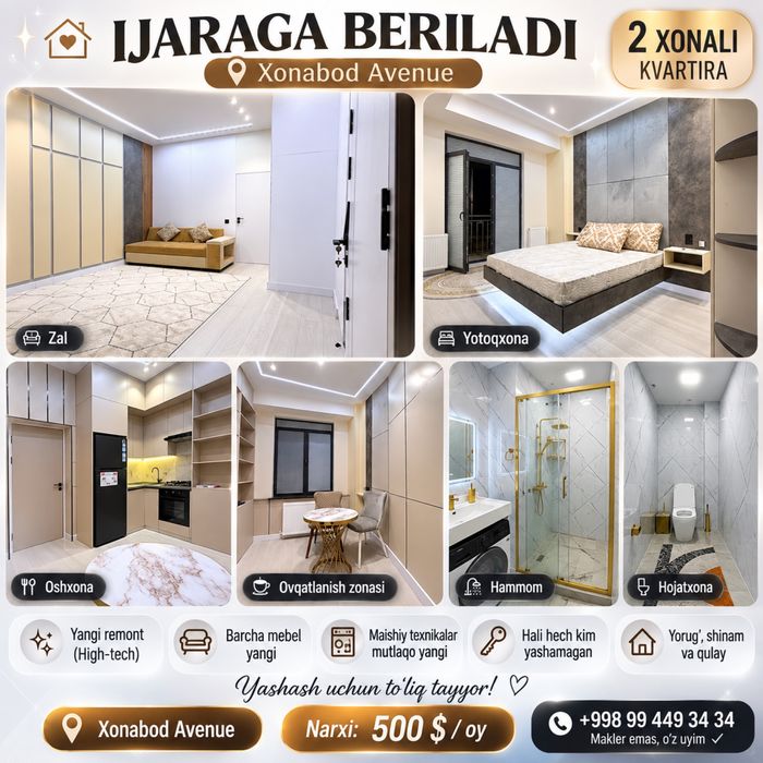 Ijaraga beriladi