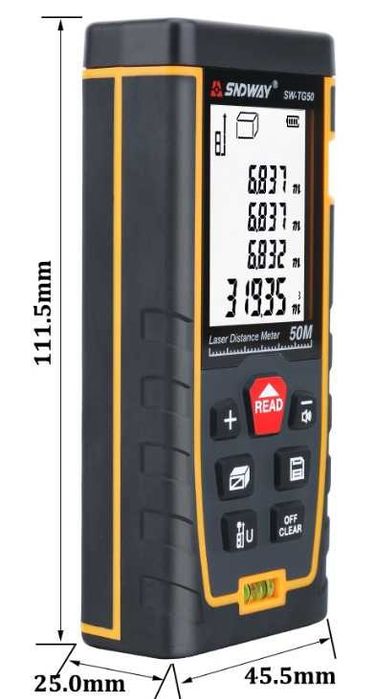 Рулетка ролетка електронна дигитална лазерна далекомер 100м