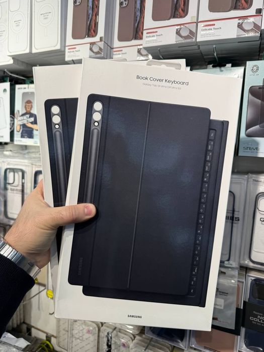 Tab S10 S9, S9 FE, S9 S10 Ultra Book Cover Оригинальный чехол с клавиа