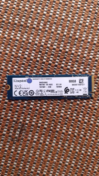 Ssd Kingston nvme 500 gb nou pcie 4.0x4