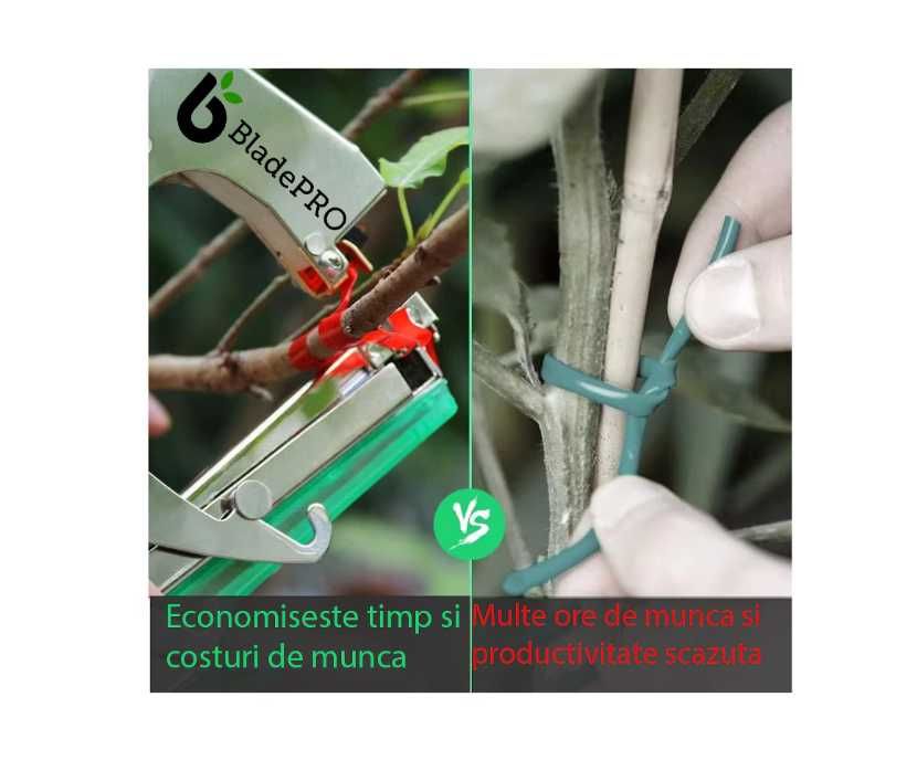 Aparat de legat vie, pomi si legume cu 10 benzi si 10.000 de capse