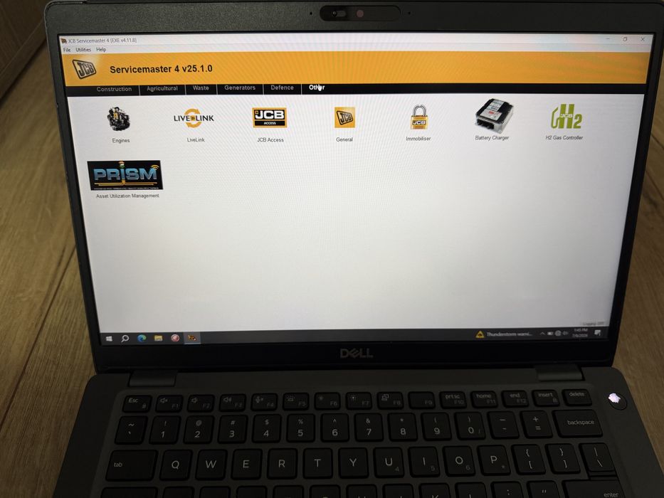 Tester/Diagnoza dedicata JCB cu laptop Dell 5400 cu softurile instalate