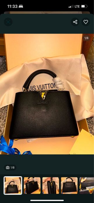 Geanta Louis Vuitton Capucines piele naturala