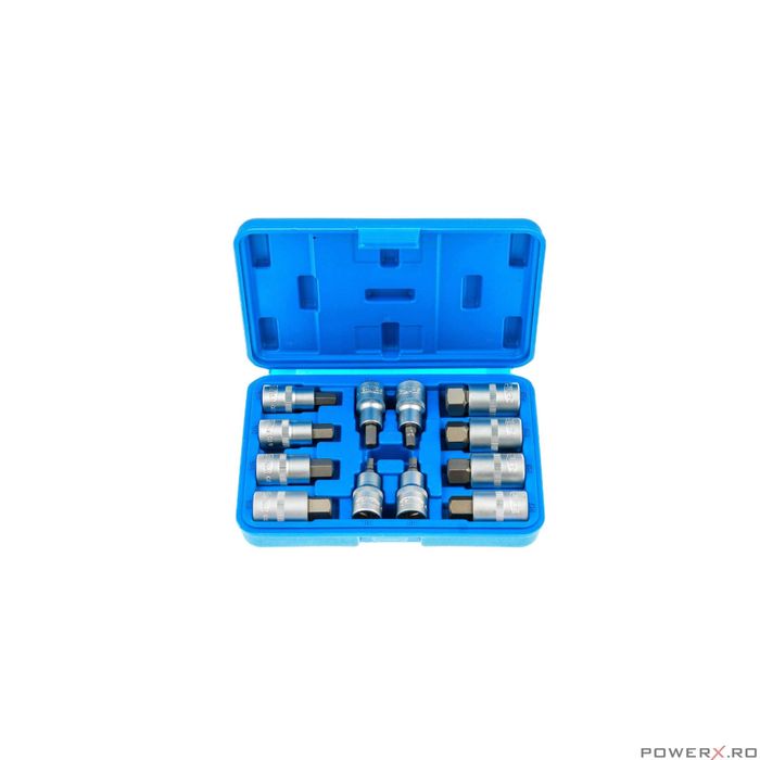 Trusa de biti, hexagon, 12 elemente 1/2 ", H 5, 6, 7, 8, 10, 12, 14,