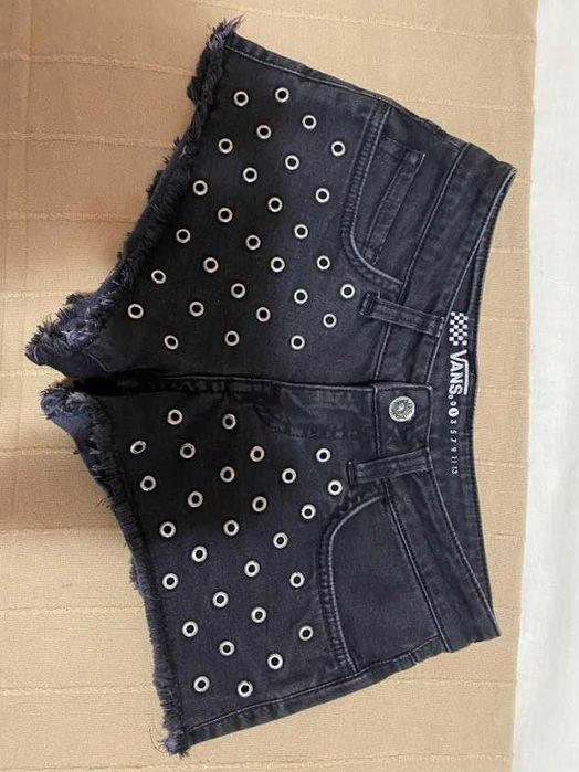 Черни дънкови къси панталонки VANS, размер XS