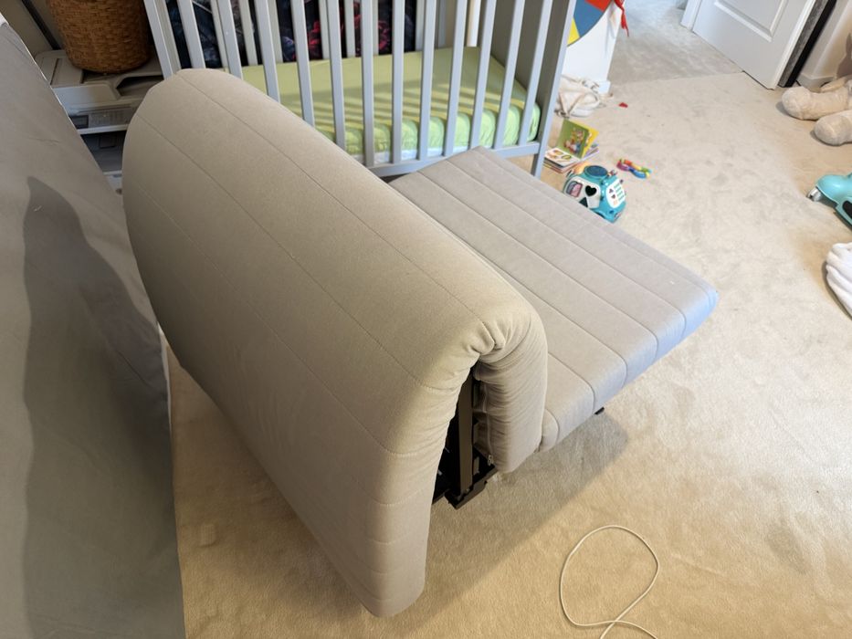 Pat / Fotoliu extensibil Ikea x2 buc.