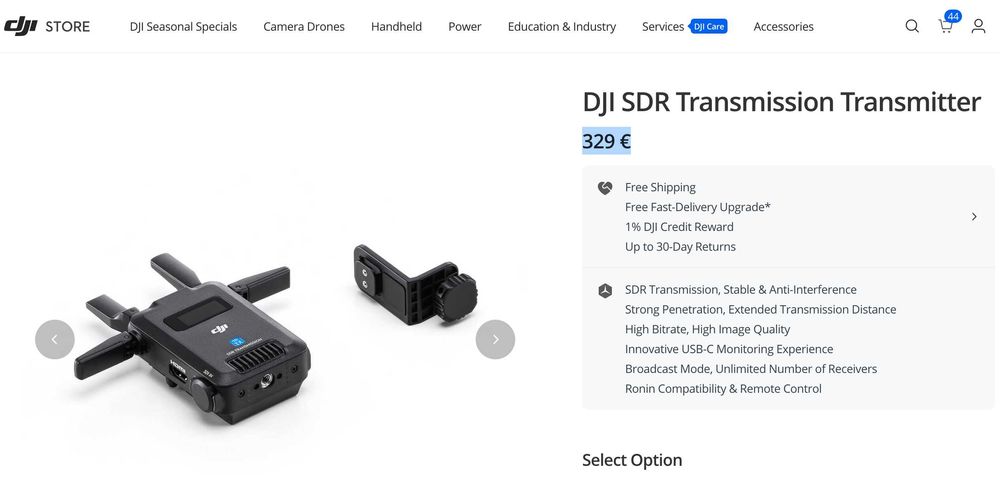 Accesoriu STABILIZATOR DJI SDR Transmission Transmitter TX ca NOU gar
