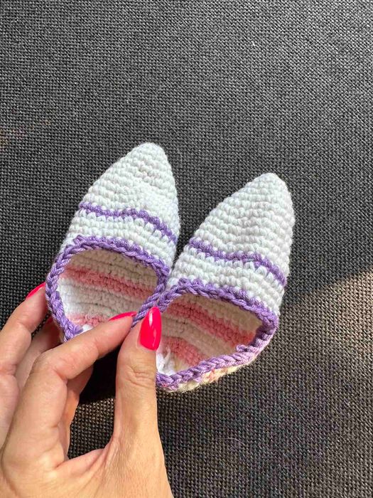 Детски плетени терлички  !