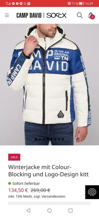 Geaca Camp David Xl nouă