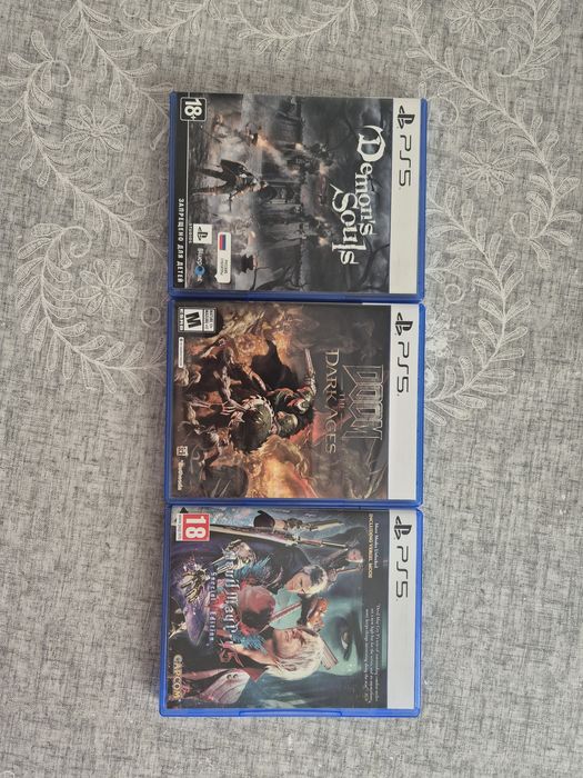 Demons souls, doom the dark ages, DMC 5