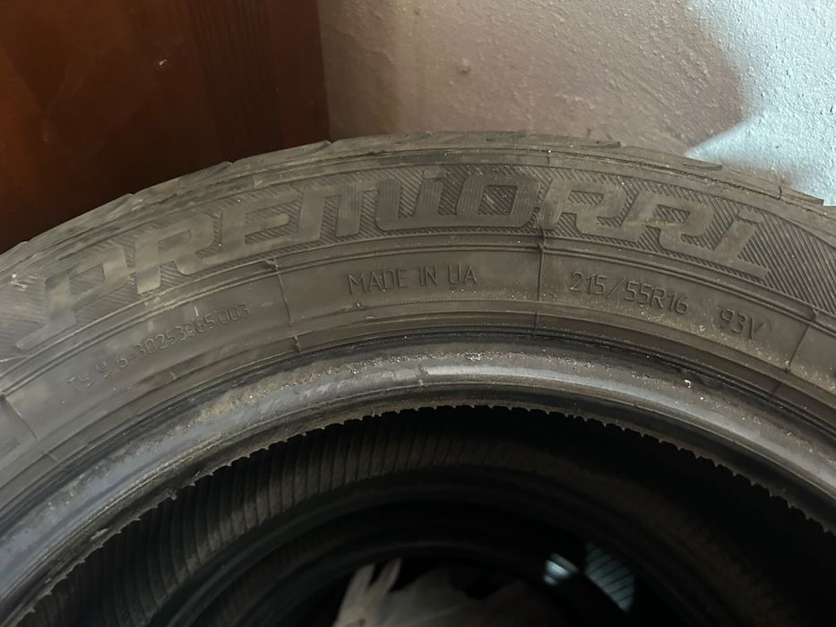 Летние шины 215/55/16 4шт