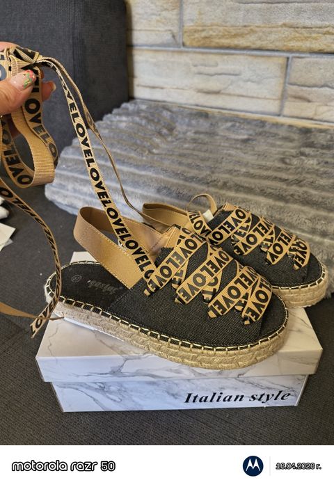 Дамски еспадрили тип сандали и джапанки унисекс