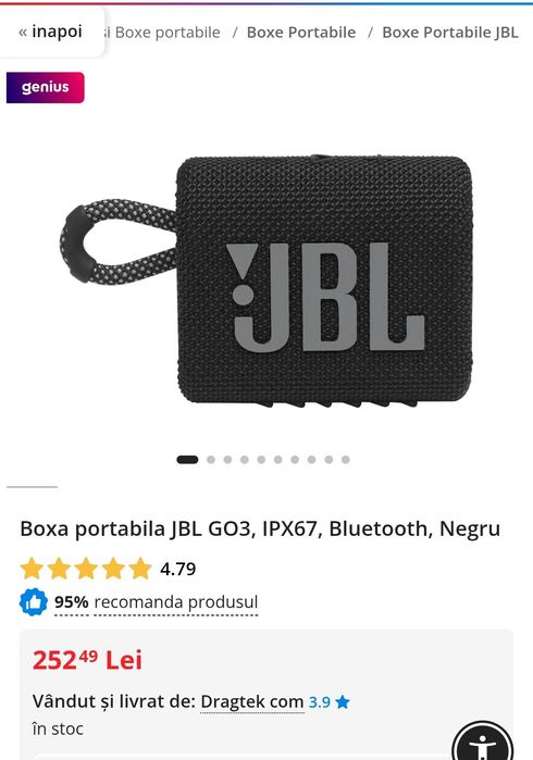 Boxa JBL Go3 *noua*