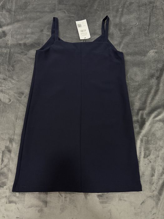 Платье сарафан офисный на бретельках Size 46