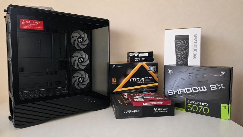 Чисто нов Ultimate Gaming PC (Ryzen 7 7800X3D / RTX 5070 / 32GB DDR5)