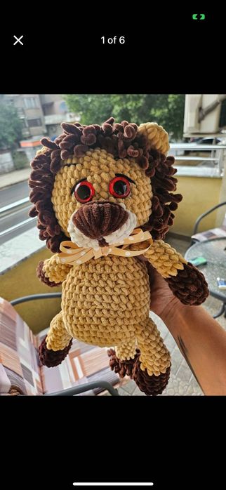 Плетена играчка - лъв