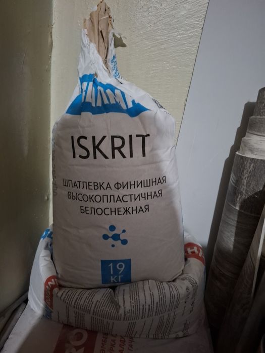 Шпаклевка финишная высокопластичная. Белоснежная