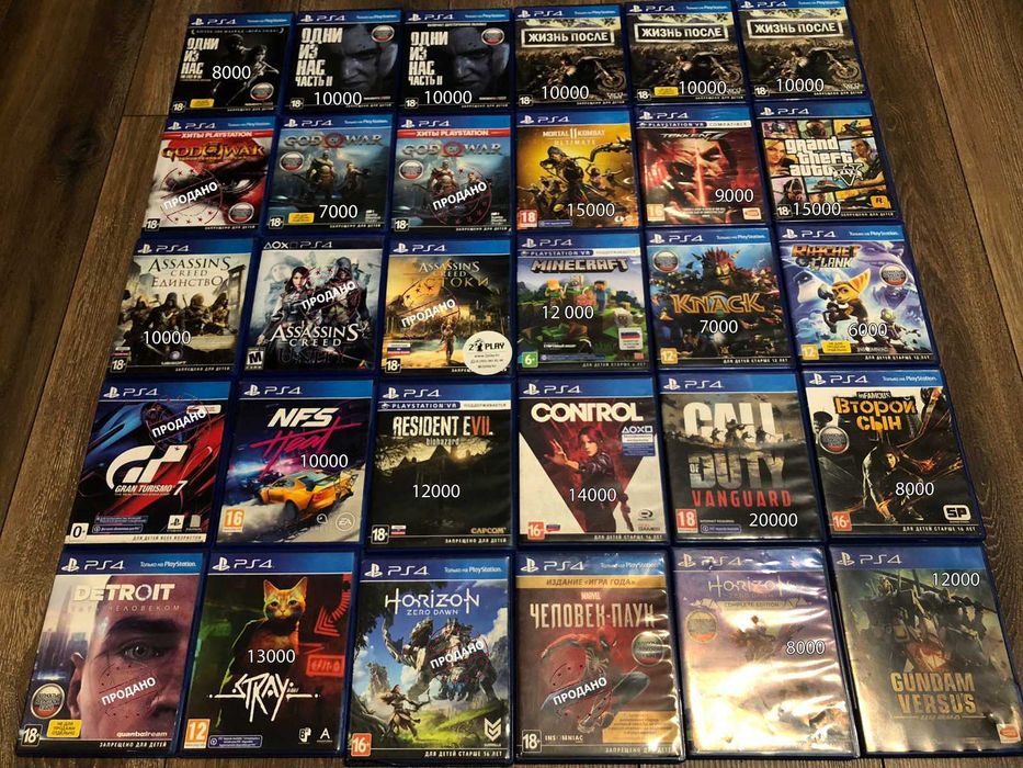 Продам игры для PS4 PS5