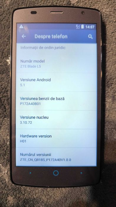 Telefon ZTE Blade L5, 1GB RAM, 8 GB ROM, Android 5