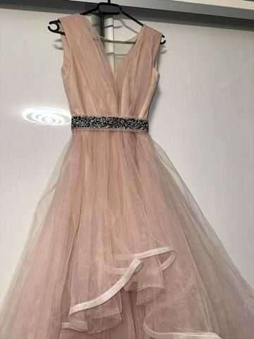 Rochie banchet roz pudrat