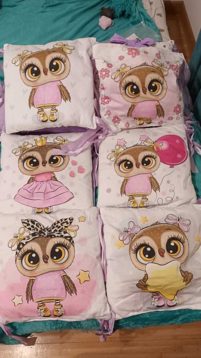 Продам б.у. бортики для детской кроватки.