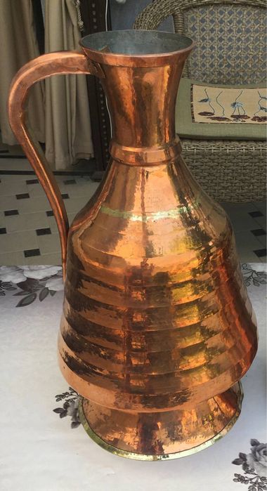 Антикварный Мис Куза 17 литр Медный Кувшин на 17 литров