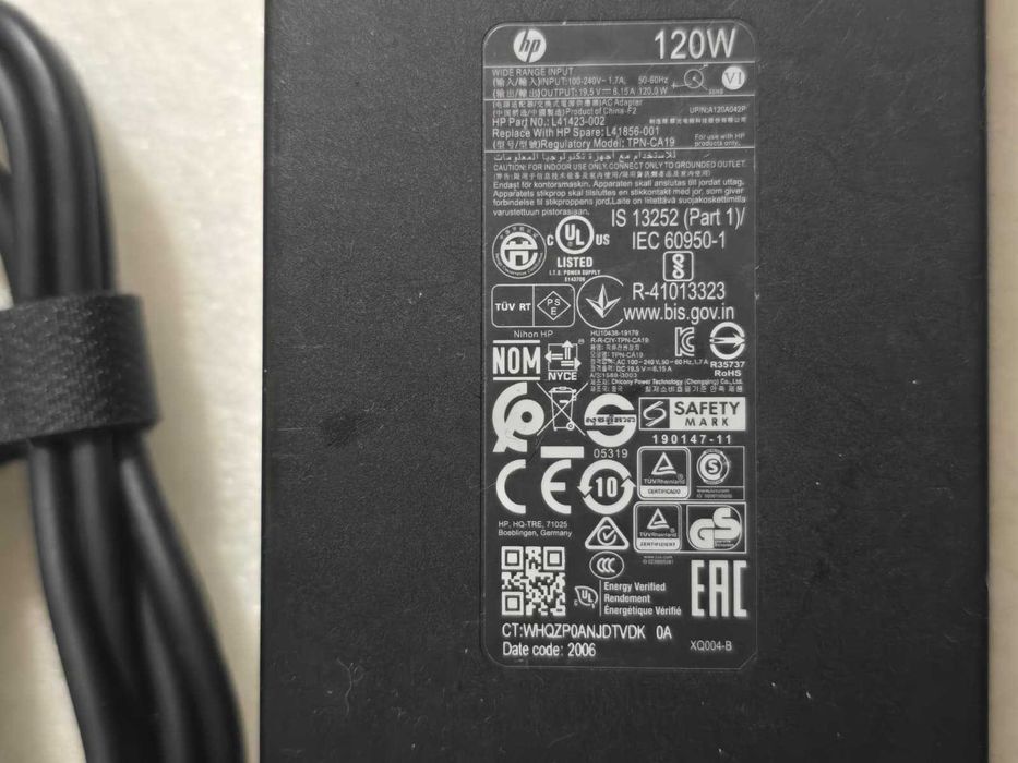 Incarcator laptop original HP 19.5V 6.15A 120W mufa: 4.5 x 3.0 mm