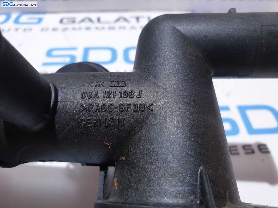 Corp Carcasa Termostat cu Senzor Senzori Temperatura Lichid Racire Apa Audi A3 8L 1.8 T APY AMK AUL BAM  1997 - 2003 Cod 06A121133J[S0352]