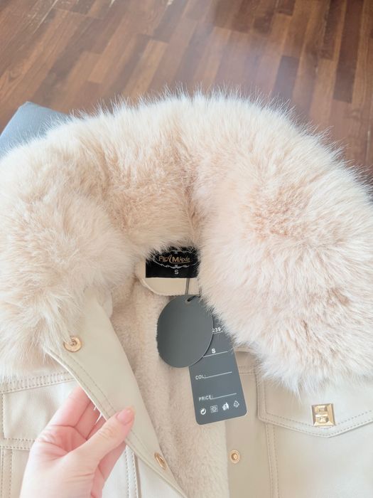 Якенце в розово със сваляем пух