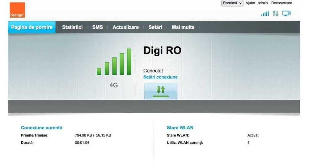 Router 4G Wifi Huawei merge pe Digi, Orange, Vodafone, Telekom