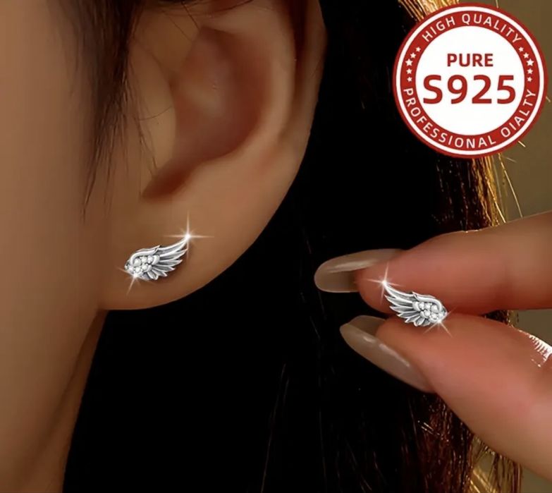 Сребро S925 Сребърни обеци с цирконий