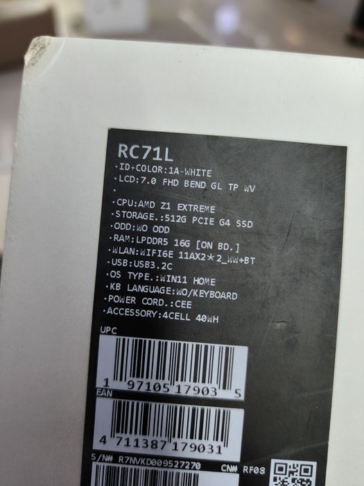 Срочно Asus Rog Ally 512гб б.у