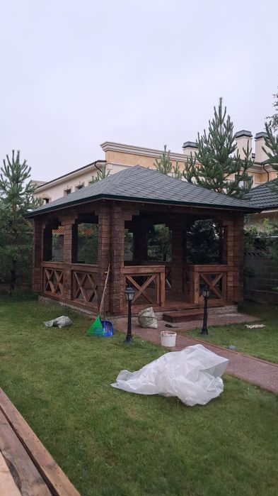 Беседка из бруса