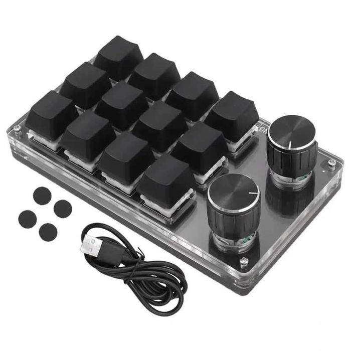 Mini tastatură mecanica personalizată macro USB, 12 taste,