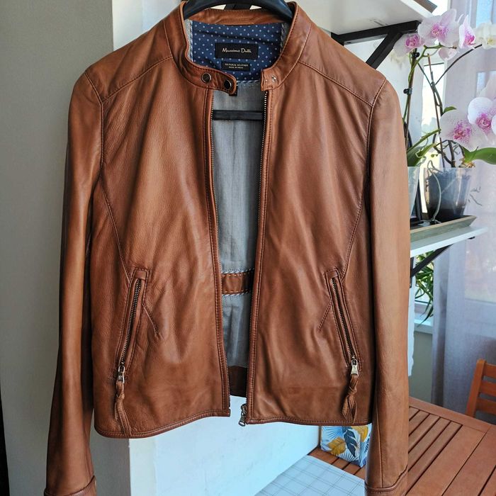 Geaca piele Massimo Dutti