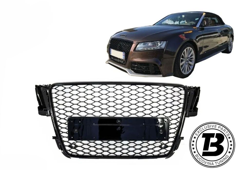 Grila compatibila cu Audi A5 8T Non-Facelift RS Design