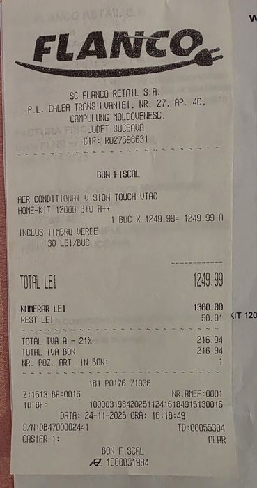 Aparat de aer condiționat